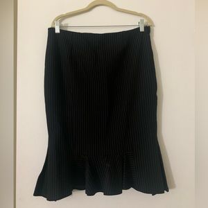 Express pinstripe skirt